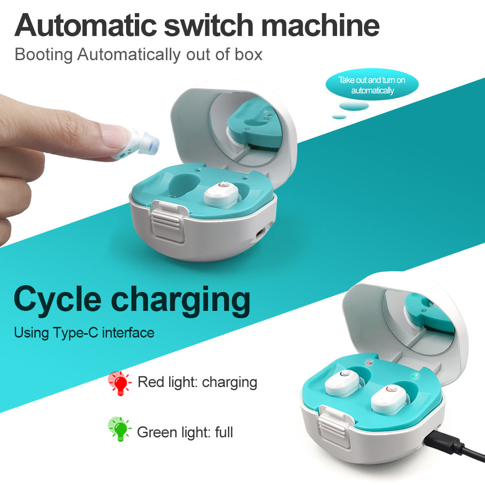 Rechargeable Digital Hearing Aid – Portable Sound Amplifier