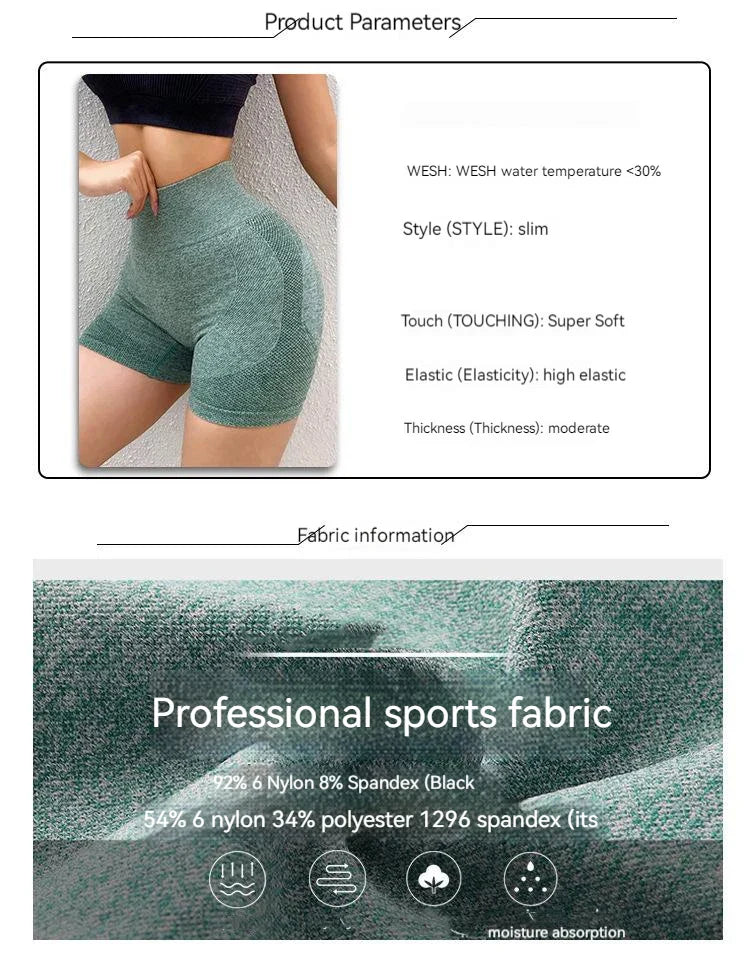 Sexy Booty Push Up Sport Yoga Shorts Women